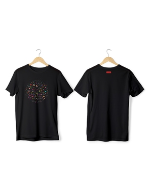 Greys&Blues Pichkari Pima Round Neck T-Shirt - Black